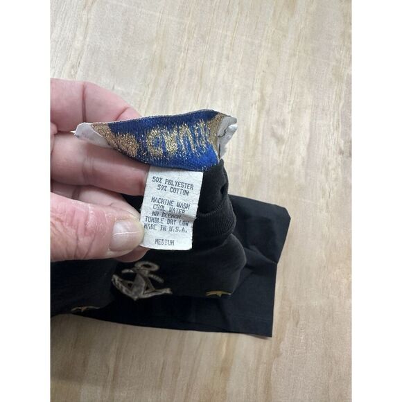 Vintage RARE Cruise Branded Navy Shirt Embroidered Anchor Stars Women's M USA - Picture 6 of 9